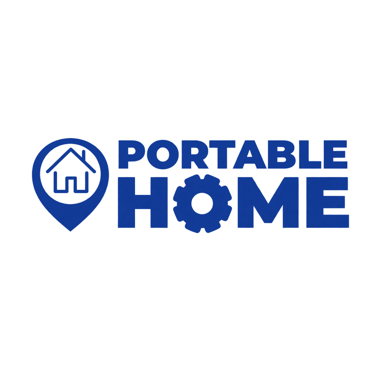 Logotipo Portable Home En Azul